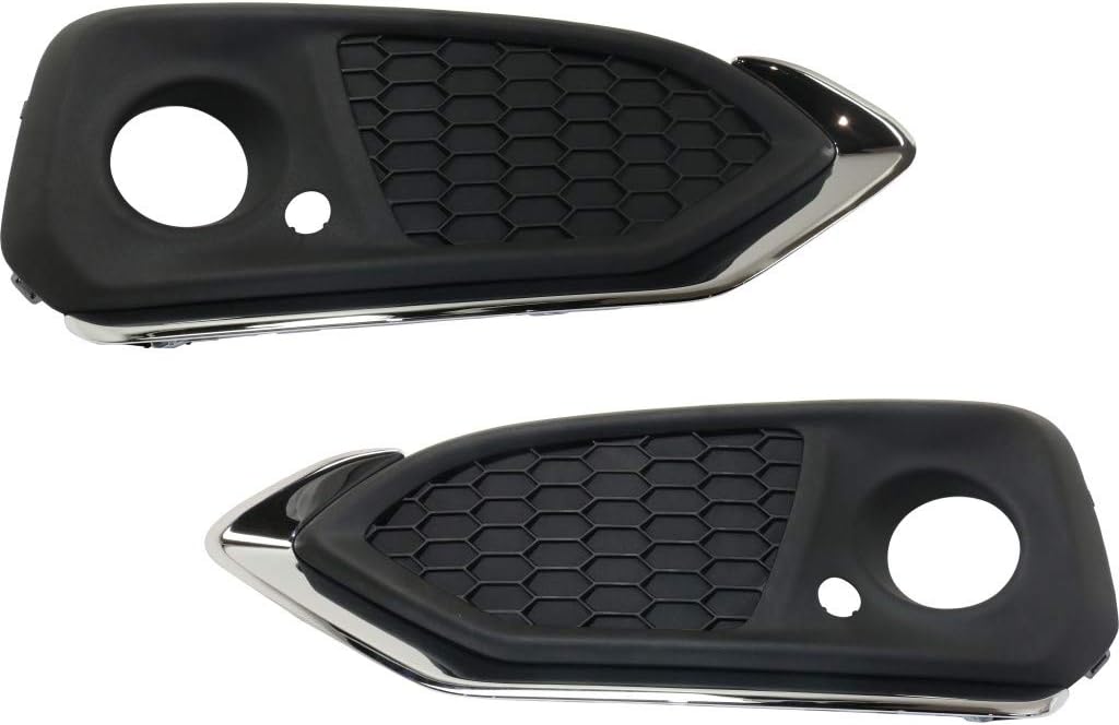 KarParts360 For 2016 2017 2018 ACURA RDX Fog Light Bezel/Cover Driver and Passenger Side Pair Replaces AC1038113 AC1039113