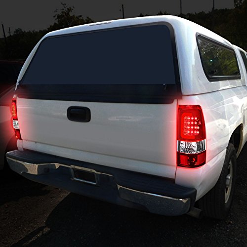 Image of DNA MOTORING TL-CSIL03-LED-RD3D-CH-RD LED 3D Tail Light Assembly Driver & Passenger Side [Compatible with 03-06 Silverado / 07 Sierra]