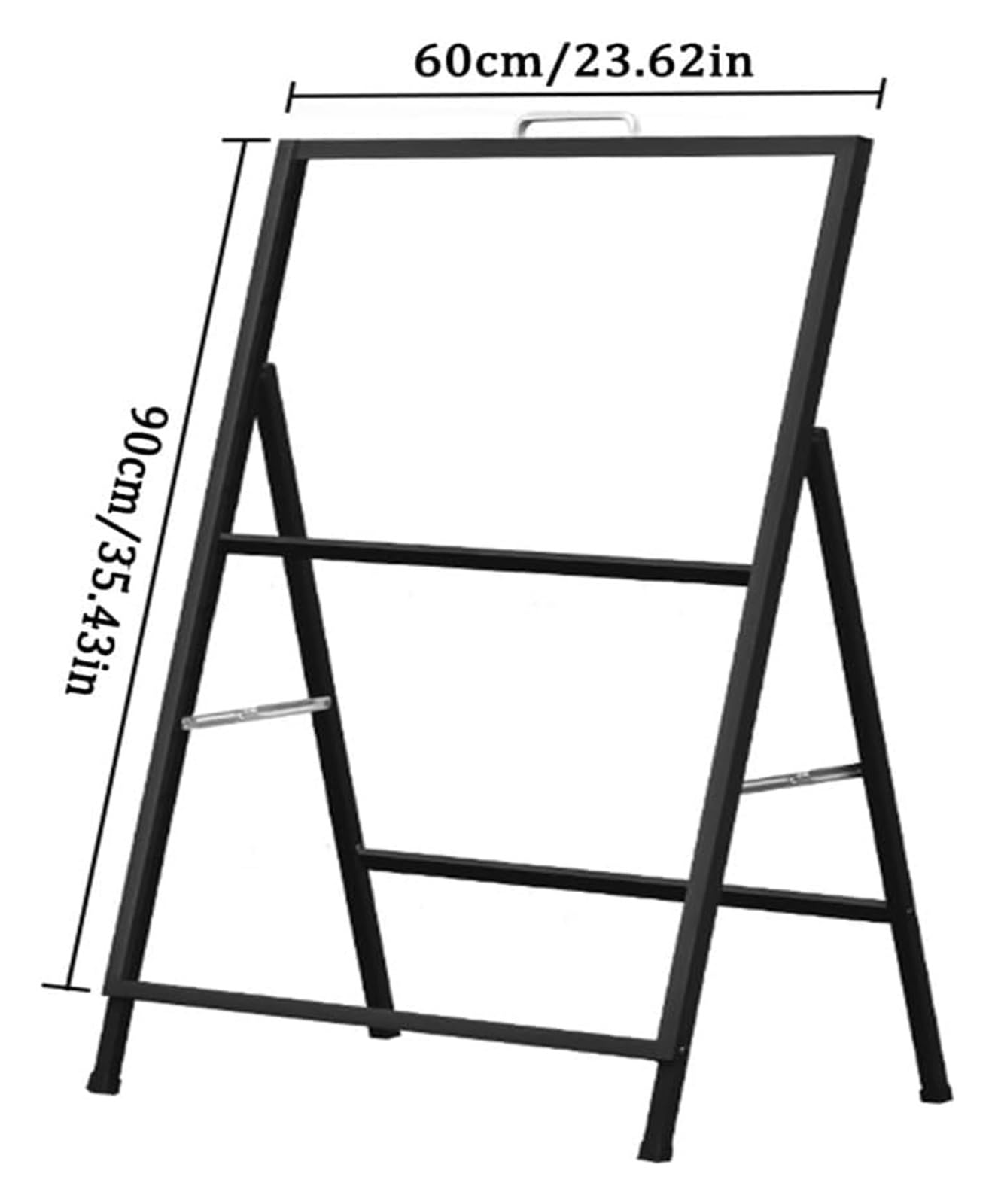 Soporte para Carteles de Exterior, Cartel publicitario de Hierro de pie con Soporte para Carteles publicitarios Plegables y de Mano para ferias comerciales y o,