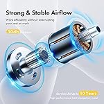 Camping Fan with LED Lantern, 10400 mAh 9 Inch Portable Rechargeable Battery Powered Fan with Stepless Speed and Quiet Battery Operated for Picnic, Barbecue, Fishing, Travel, Home, Tent - Image 3