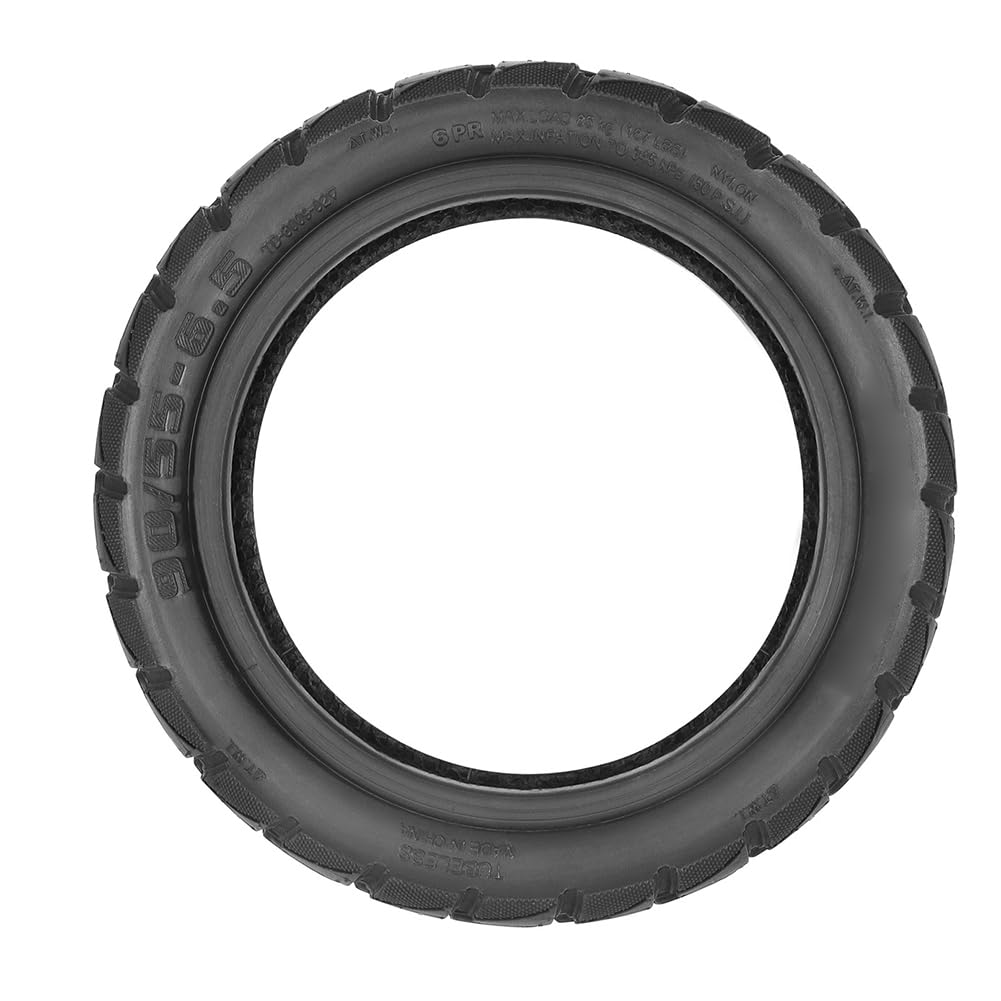 11 Pouces TUOVT Pneu épais résistant à l'usure 90/55-6,5 pour scooter électrique, conduite tout-terrain, pneu tubeless