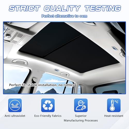 Image of Sunshade Cover Sunroof Compatible with Infiniti QX30 Q30 2016-2019,Replace # 912501A69A (Gray)