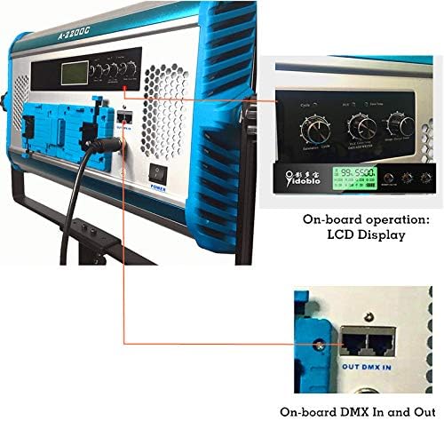 Miniatura 7 de RGBW - Panel de luz de video suave LED 2800K-10000K ajustable por DMXaplicación de teléfonocontrol remoto con puertas de granero, iluminación de