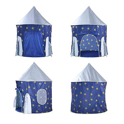 Magictent Rocket Ship Play Tent For Boys，Kids Spaceship Toys，Astronaut Space Ship Tents For Children's House，Foldable Gifts Playhouse For Indoor Outdoor Fun Games #TOP3