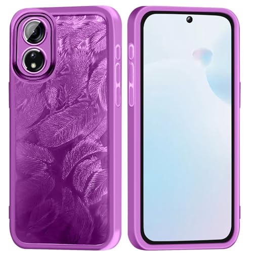Glitter Cover per Honor X5 40Piume Brillantini Custodia per Paraurti Protettiva Antiurto Carino Scintillante con Donne e Ragazze -Viola