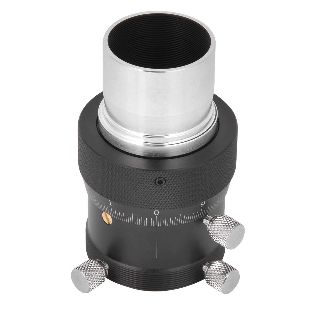 Goshyda Focheggiatore Elicoidale, Corsa di Messa a Fuoco in Lega di Alluminio 10 Mm 1.25 Pollici Regolazione Fine Elicoidale 0,05 Mm Focheggiatore Ad Alta Precisione