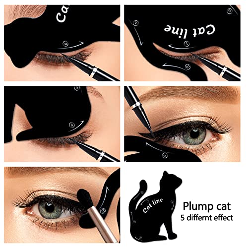 Plantillas para delineador de ojos TailaiMei de silicona suave miniatura 3