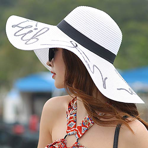 Nc56 purchasing raffia beach straw hat female summer seaside big …