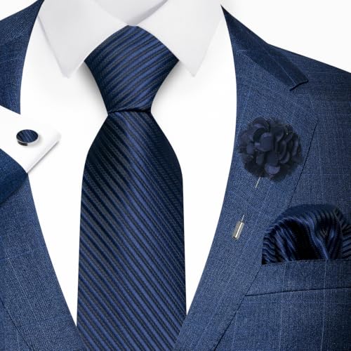 Image of joy alice 70 Colors Ties Set Men Mixed Color Necktie Handkerchief Cufflinks Brooch 3.15 Formal