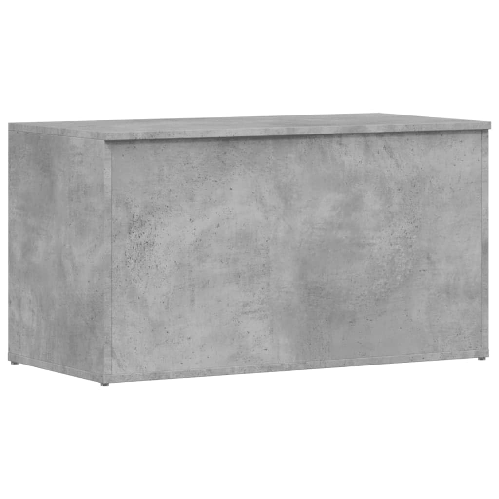 Aufbewahrungstruhe Betongrau 84x42x46 cm Holzwerkstoff | Multifunktional als Couchtisch nutzbar, Stauraum für Kleidung und Spielzeug, pflegeleicht mit feuchtem Tuch