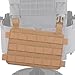 GYDEHUTJ Molle Placard Hoop and Loop Front Flap Hanging Panel for Tactical Chest Rig Huntting Vest Plate Carriers