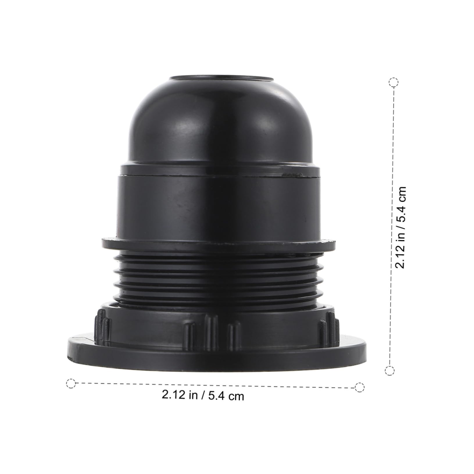 DOITOOL E27 Lamp Socket Base 4pcs Set Led Bulb Socket Plug Aluminum Made High Thread Matching Lamp Holder