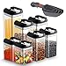 Price comparison product image Airtight Food Storage Container,JOLVVN Durable Plastic BPA Free Dry Food Container Sets for Storage with Lock Lids to Keep Food Fresh (7Pack)