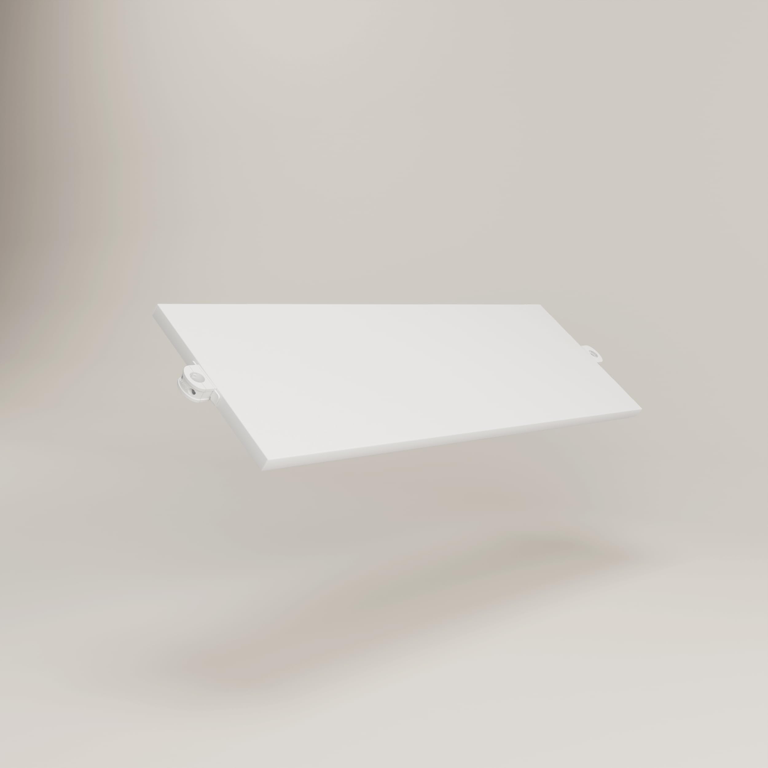 pamo Étagère blanche avec accessoires de montage 91 x 30 cm I Lot de 1 I réglable en hauteur, résistante aux chocs et aux rayures I pour armoire ouverte Fabriquée en Allemagne