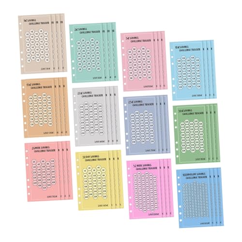 HYTROVE 48 Stück Spar Challenge Umschläge