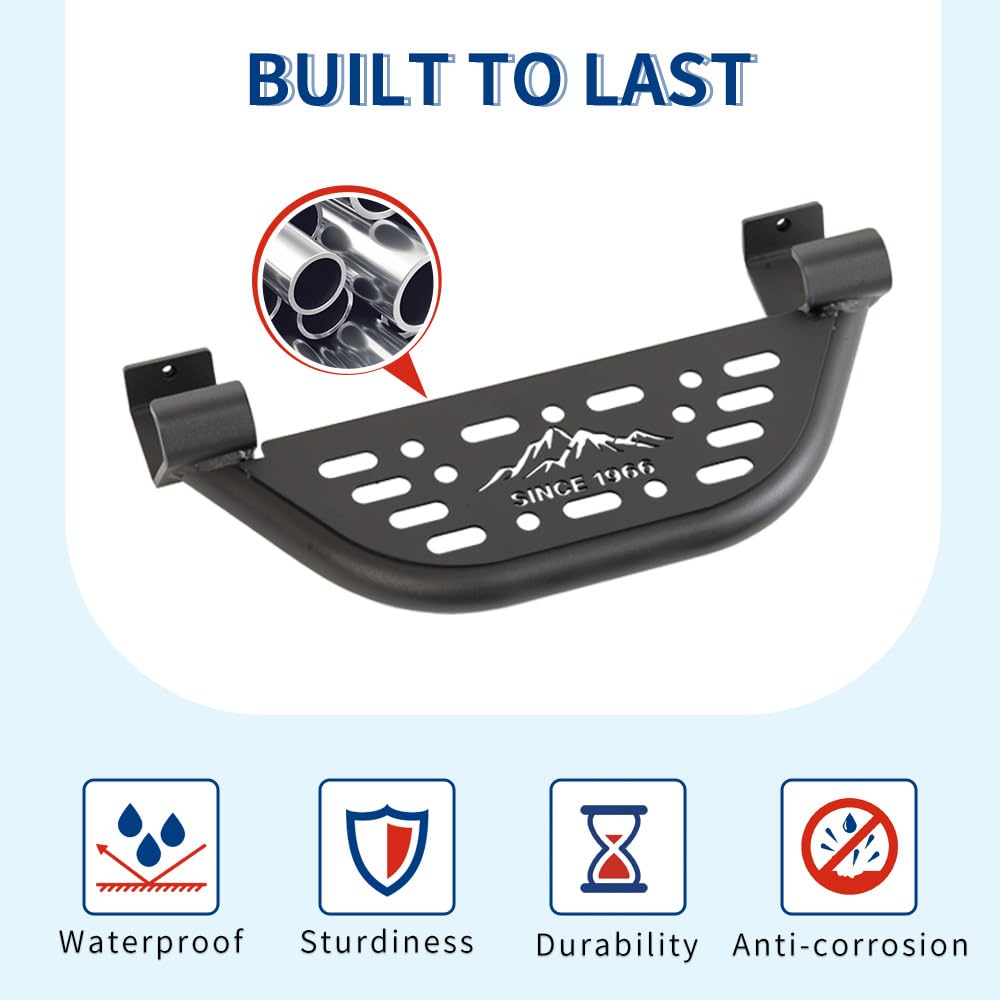 AF58ズーマー　RUCKSTRS rPRO STEP RAILS usdm Amazon.com: XPHAZZ Rock Rail Steps Compatible with Bronco 2021+