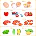 HapeeFun 25Piezas Juguetes de Cocina para niños,Juguetes para Corte de Frutas y...