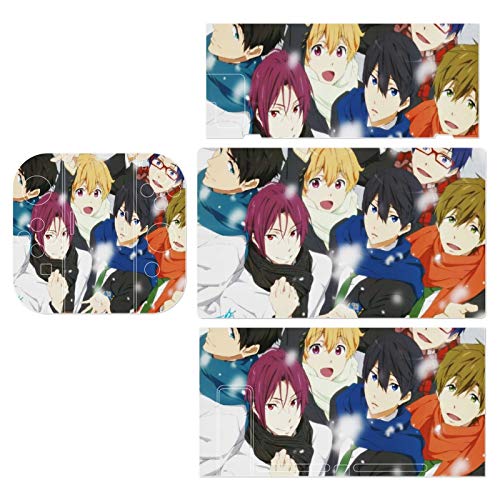 Free! Iwatobi Swim Club Desgin for Switch Skin, Durable Switch Stickers Full Set Wrap Protection, Switch Decals for Nintendo Switch