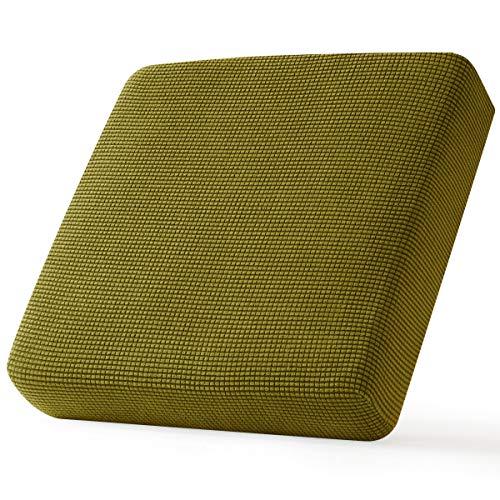 Image of CHUN YI Stretch Couch Cover Suitable for Armchair Loveseat Sofa, Cushion Seat Slipcover with Spandex Jacquard Fabric, 1pc, Yellow Green