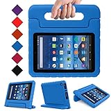 ANMANI Fire 7 2015 EVA Case - Kids Friendly Shock Proof, Convertible With Handle Stand Case for Fire 7 2015 Tablet (5th Generation - 2015 Release Only), Blue