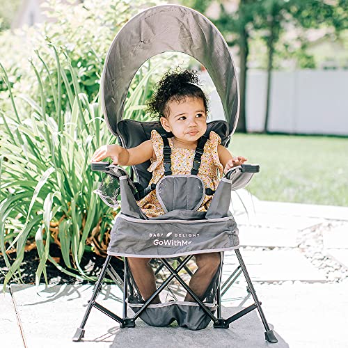 Baby Delight Go with Me Venture Portable Chair | Indoor and Outdoor | Sun Canopy | 3 Child Growth Stages | Grey by Baby Delight - Image 6