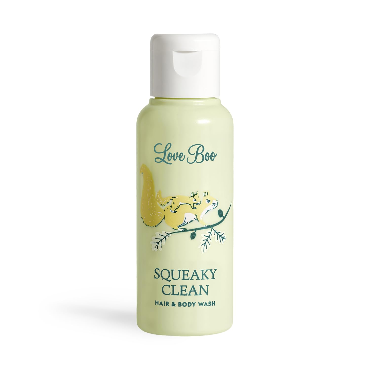 Squeaky Clean Hair & Body Wash, Natural Ingredients, Vegan, Paraben Free, Cruelty Free, Made in UK, Apple Extract & Oats (50ml)