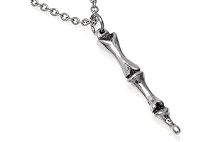 Eerie Finger Bone Necklace: A Unique Bone Necklace Costume Accessory
