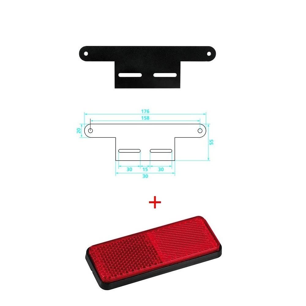 Kit para Moto Matricula Universal + 4 Flechas + luz Placa + Reflectante + Soporte lampa Gas Gas FSR 450 2008 – 2009