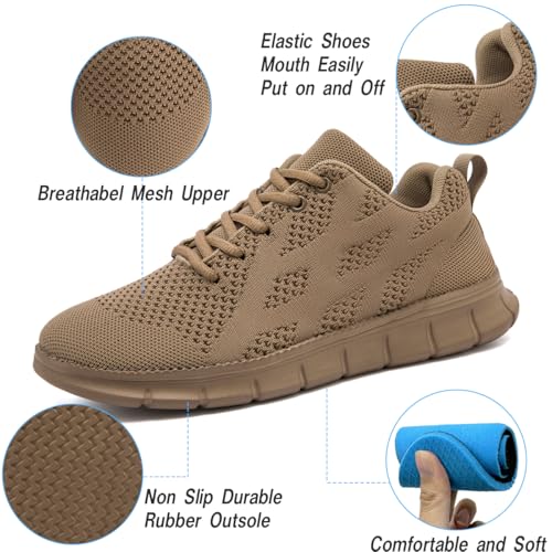 Image of DLWKIPV Men Running Shoes Men's Tennis Shoes Lightweight Breathable Fashion Sneakers Non Slip Workout Gym Shoes for Running