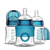 Smilo Baby Anti-Colic Bottles, Aqua, 5 Ounce, 3 Count