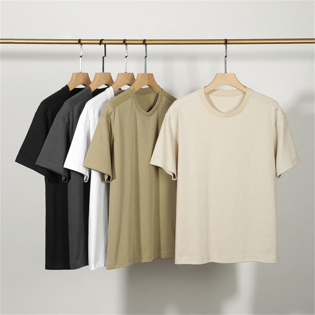 Short Sleeved Men's T-Shirt Casual Basic Men's and Women's Half Sleeved Shirt