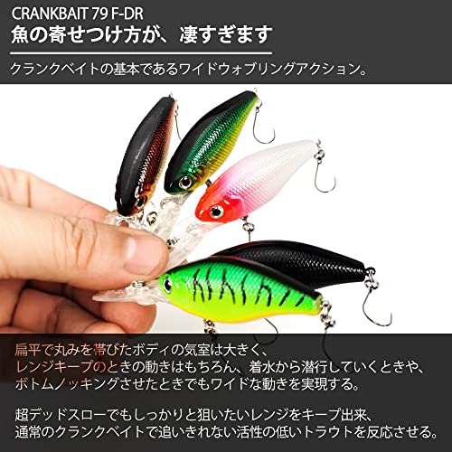 ルアーセット Vmsixvm 釣具セット 管理釣り場 渓流 ルアー 含むトラウトスプーン ルアー クランクベイト シンキングミノー スイベル スナップ スピナー ルア ニジマス バーブレスフック バス釣り 海水魚 淡水魚対応 釣り初心者に 3枚目