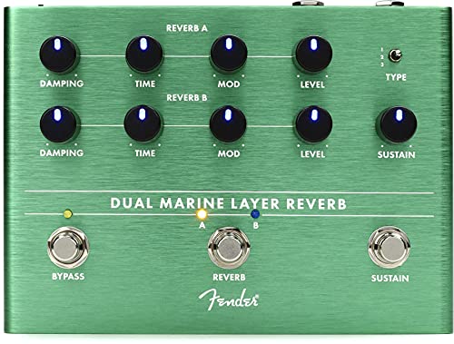 Fender® Dual Marine Layer Reverb Guitar Effect Pedal