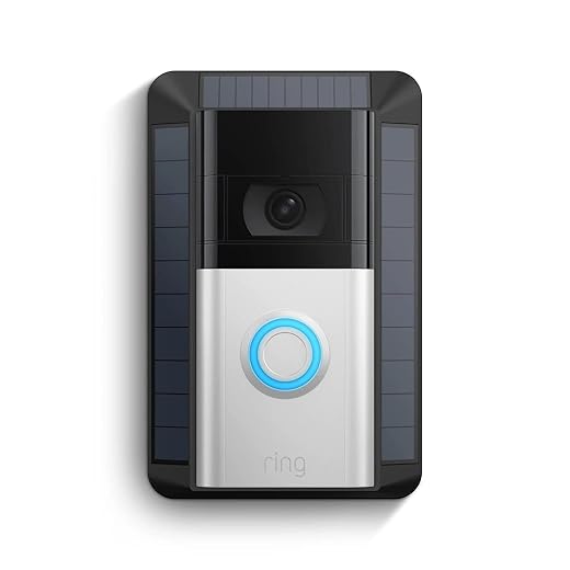 Ring Solar Charger (2nd Generation) for Battery Doorbells, Ring Video Doorbell 3, Ring Video Doorbell 3 Plus, Ring Video Doorbell 4