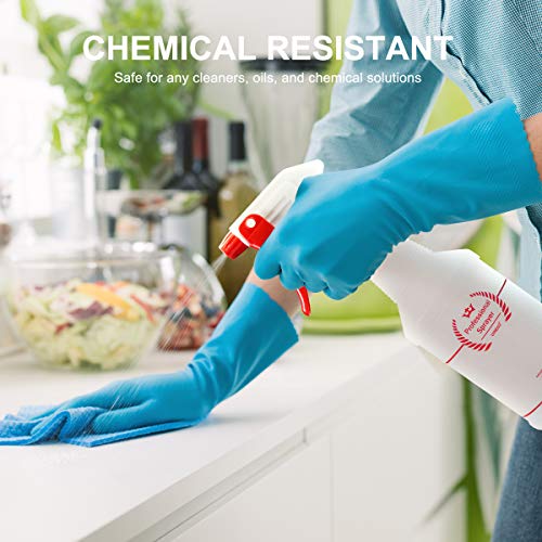 Uineko Plastic Spray Bottle (4 Pack, 16 Oz, All-Purpose) Heavy Duty Spraying Bottles Leak Proof Mist Empty Water Bottle for Cleaning Solution Planting Pet with Adjustable Nozzle and Measurements