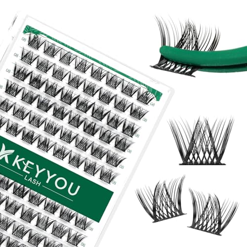 Image of KEYYOU Lash Clusters Eyelash Clusters Natural Wispy D Curl 8mm Y01