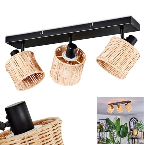 HOFSTEIN Deckenleuchte Cavaca, Deckenlampe aus Metall/Rattan in...