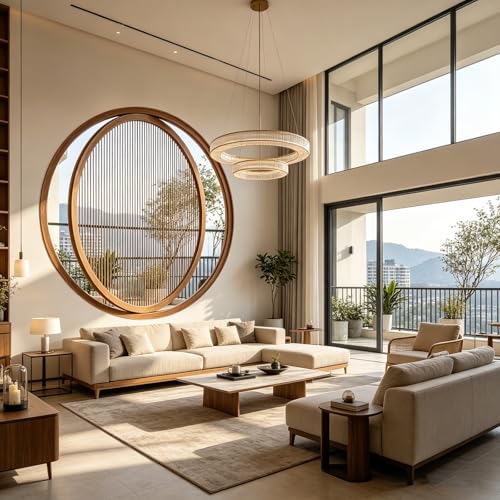 Ventana pivotante redonda para ventilación y luz natural en buhardillas de diseño 8