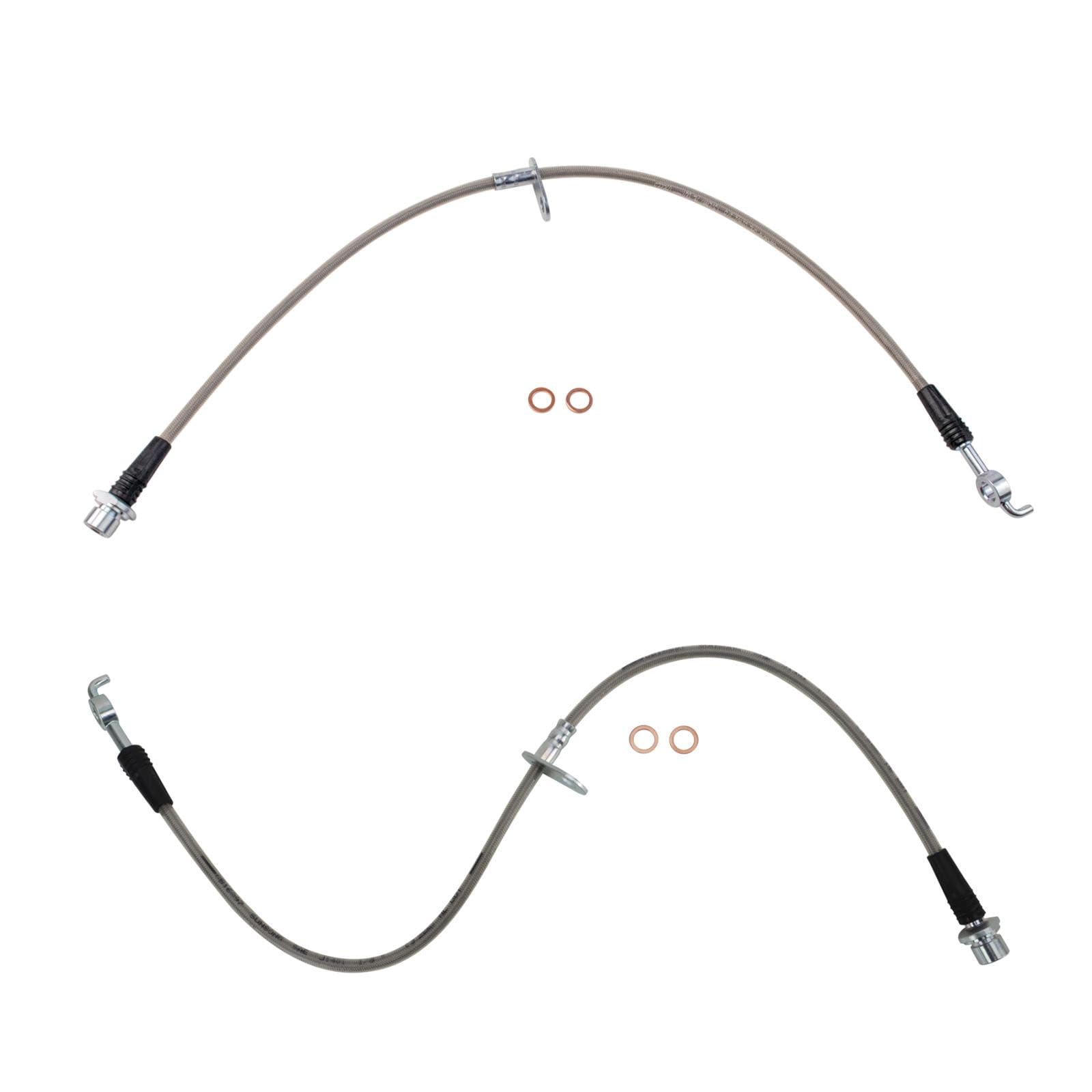 TRQ Front Performance Brake Hose Set