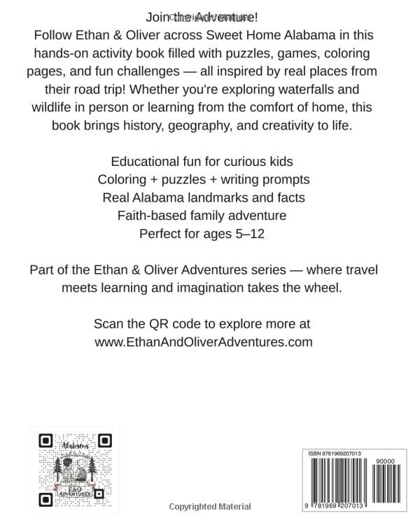 Ethan and Oliver's Great Alabama Road Trip Activity Book (Ethan and Oliver Adventures) - Image 2
