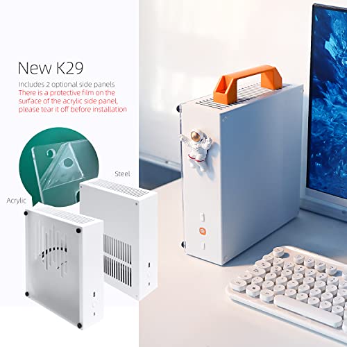 SGPC Itx Mini Case - new K29 (Steel), 2 Handle can be Installed,Vented Panel - 2 Steel & 1 Acrylic Side Panels / 4L SFF Case - Image 2