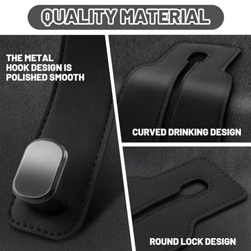 Image of Amelity Car Seat Headrest Hooks, Car Hooks for Purses and Bags 2 Pack