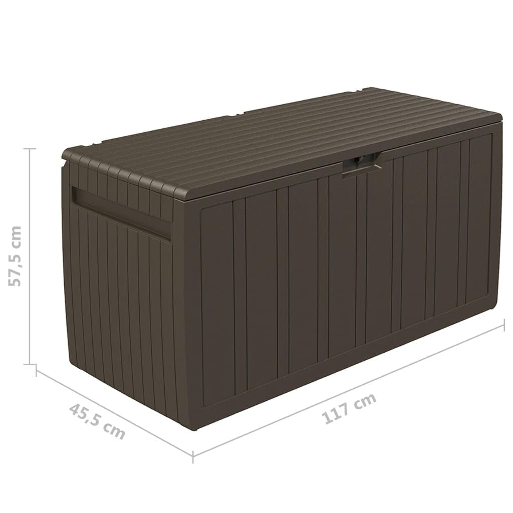 vidaXL Skrzynia na poduszki, 117 x 45,5 x 57,5 cm, 270 L
