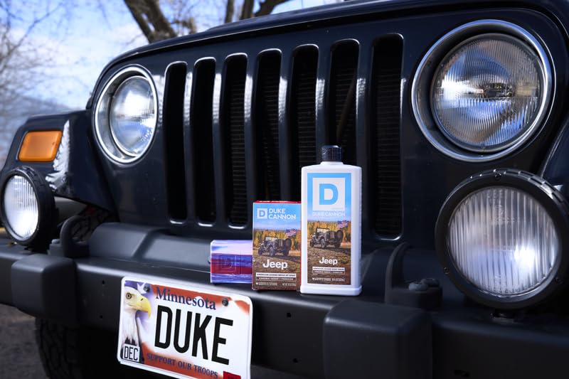 Image of Duke Cannon Supply Co. American Legend Jeep Bar Soap for Men, Virginia Cedar Scent, Triple Milled, 10 oz, Long Lasting, Natural Oils, Supports U.S. Veterans