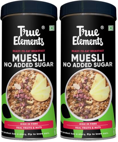 Image of True Elements Muesli No Added Sugar 400gm (Pack of 2)
