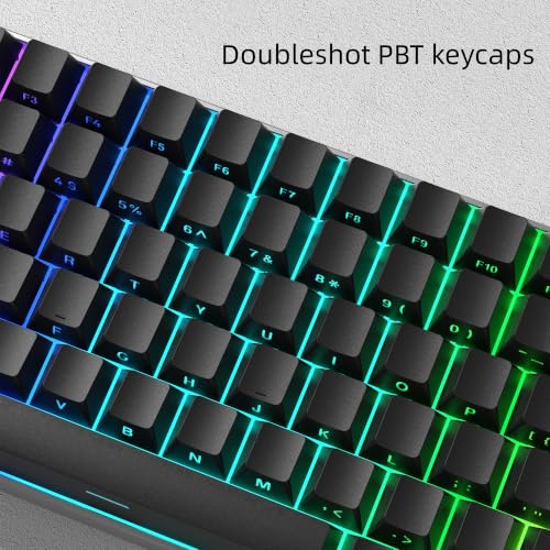 Image of dagaladoo Shine Through keycaps Set,Double Shot PBT keycaps Black