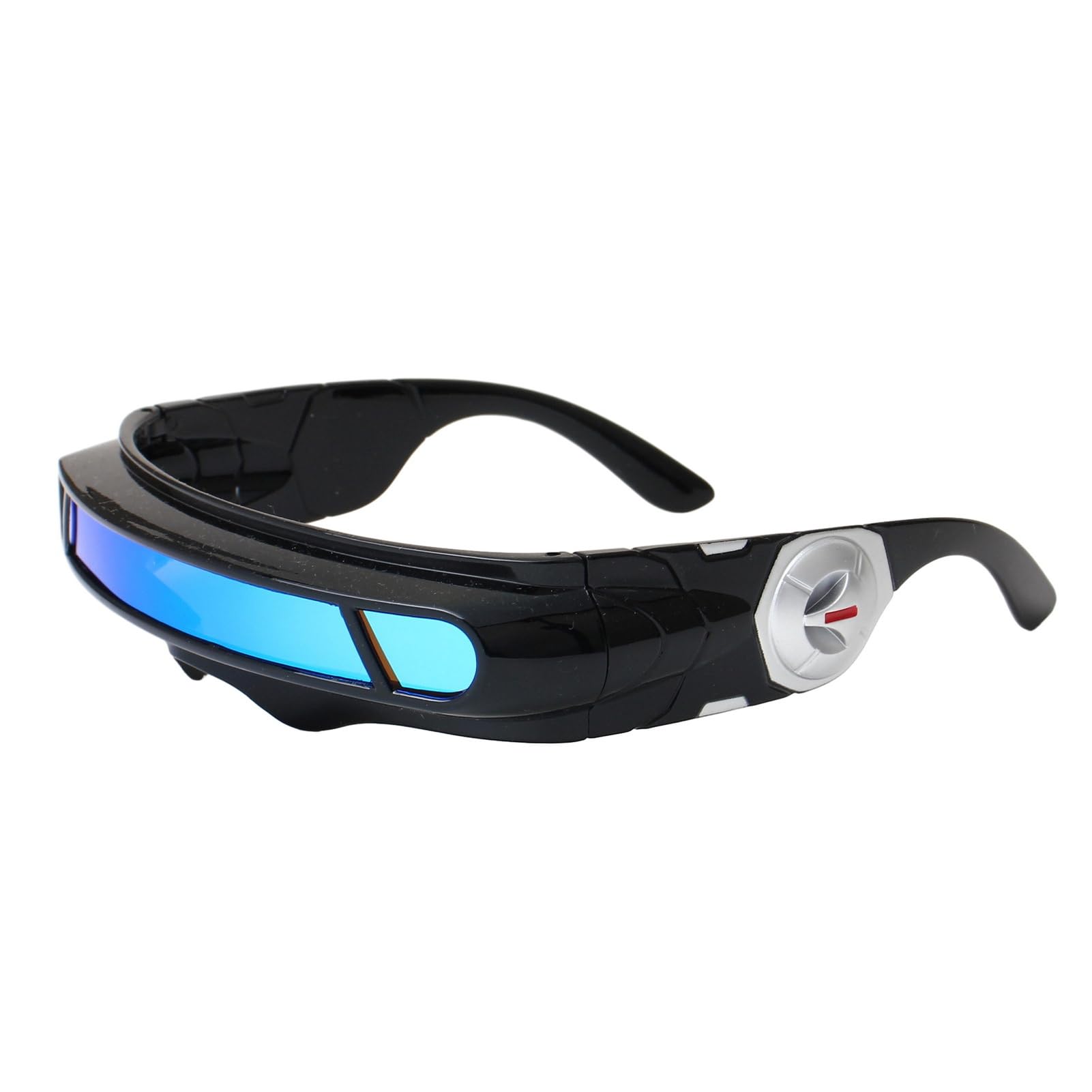 matumou Futuristic Cyberpunk Sunglasses, UV400 Sunglasses, Irregular Shape Punk Shades for Beach Party Outdoor Sports