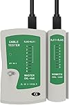 FARLINK RJ45 RJ11 Cat5 Cat6 LAN Cable Tester Handheld Network Cable Tester Wire Telephone Line Tool for LAN RJ45 Cat7 UTP/Shielded Cable and RJ11 RJ12 (Deep Green)