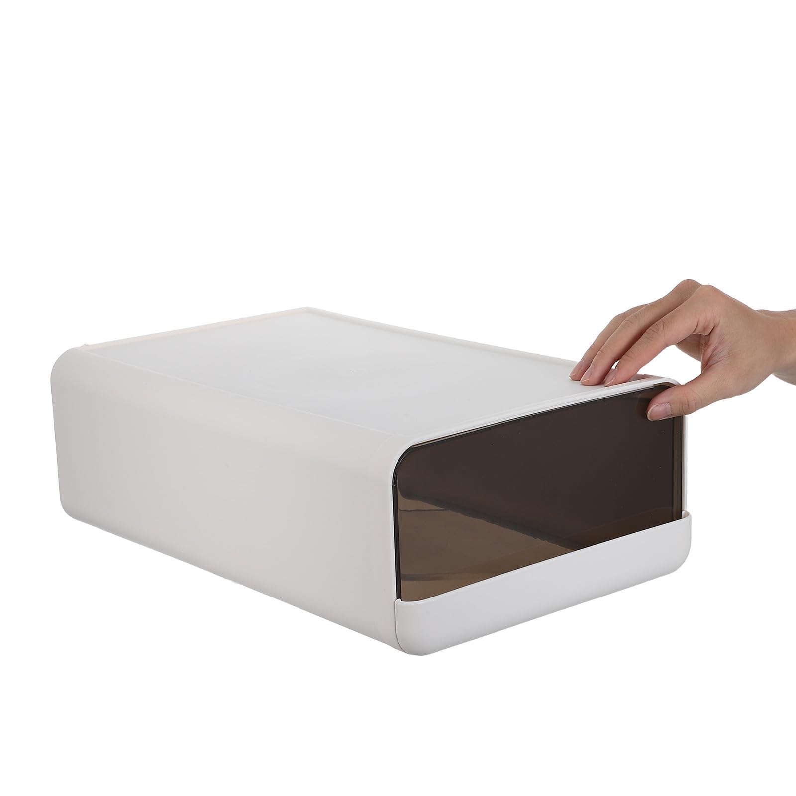 Alasum Organizador de Cajones para Ropa Interior y Pantis de Plástico Blanco Diseño Grueso y Bordes Redondeados para Maximizar Espacio en Vestidor