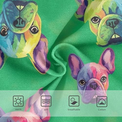 Rainbow French Bulldog Green Girls Underwear Toddlers 2t Cotton Girl Panties Cute Florals Underpants Briefs3